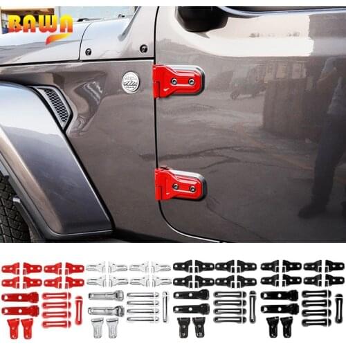 BAWA ABS Door Hinge Spare Tire Holder Hinge Cover Compatible for Jeep Wrangler JL 2018 -2021 Car accessories