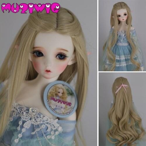 Free Shipping bjd wig 1/3 1/4 1/6 high-temperature wig boyvampire long curly hair sd doll Wigs fashion type stylish hair