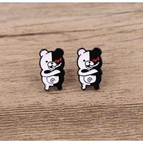 BG1194 Anime Bear 2021 New Arrival Cute Animal Earrings for Women Men Anime Cosplay Stud Earring Girl Gift