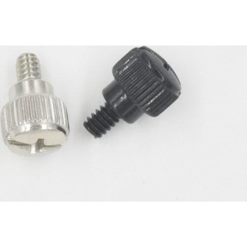 10pcs black or nickel computer case screw hand tighten thumb screw