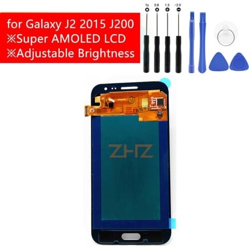 For Samsung Galaxy J2 2015 J200 LCD Display Touch Screen Digitizer Assembly Super AMOLED LCD Display for Galaxy J2 2015 Parts
