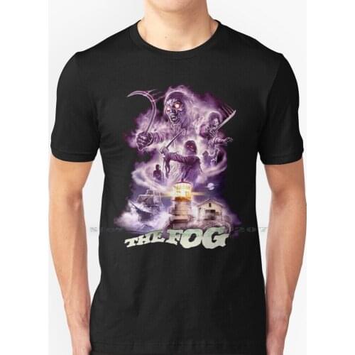 John Carpenters The Fog - Retro Cult Classic Eighties Horror Movie T Shirt 100% Pure Cotton The Fog 80s Antonio Bay Cult Movie