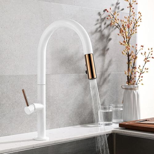 GoolBuying White Kitchen Faucets