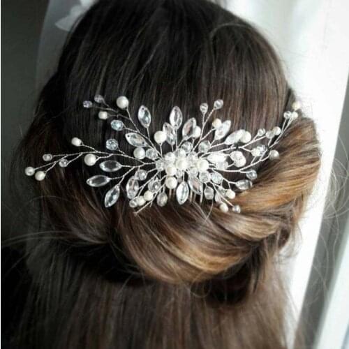 Crystal Women Hair Combs Bridal Hair Clip Wedding Hair Accessories Rhinestone Hair Combs For Girl Women Prom Party