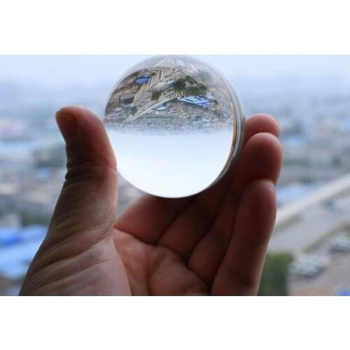 Crystal Ball Large Transparent Crystal Ball Lucky Rainbow Photo Ball Childrens Toy Crystal Ball Home Decoration Ball