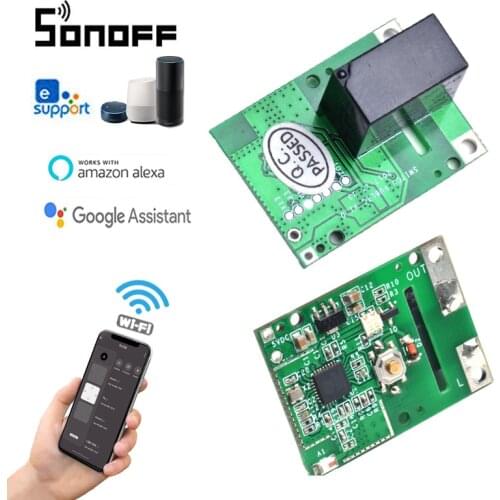SONOFF Wifi RE5V1C 5V DC Dry Contact Inching Selflock Module Switch,for eWelink APP Remote Control,Alexa Google Home Automation