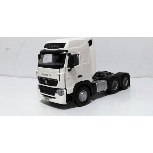 Collectible Diecast Toy Model 1:36 Ratio SinoTruk HOWO T7H Truck Tractor Trailor Vehicles Alloy Model for Boy Gift,Decoration