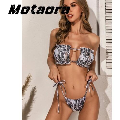 Thong Bather Swimwear Female Hollow Out Bathing Suit Bandage Biquini Sexy String Fold Swimsuit Women Two Pieces Brazilian Bikini