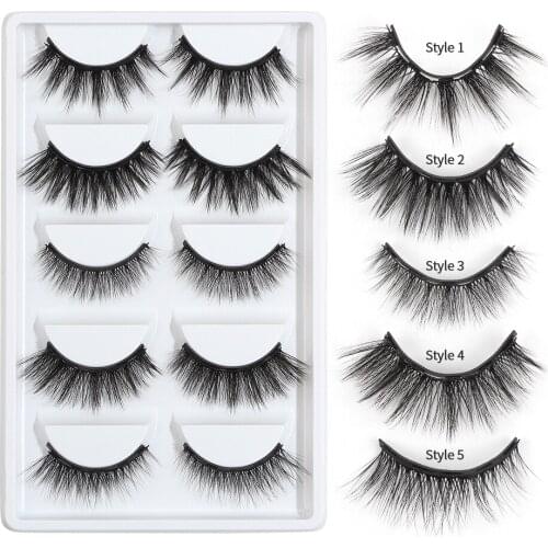 MAGEFY 3/5 Pairs False Eyelash Magnetic Eyelashes Magnet Eyeliner Fake Eyelash Waterproof Liquid Long Lasting Lash Makeup