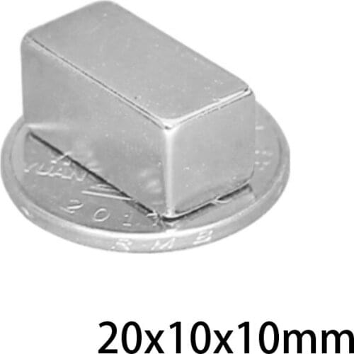 1~50pcs 20x10x10 mm Super Cuboid Block N35 Magnet 20x10x10mm Neodymium Magnetic 20mm*10mm NdFeB Strong Magnets 20*10*10 mm