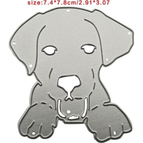 P15D Dog Metal Cutting Dies Stencil DIY Scrapbooking Album Paper Card Template Mold Embossing Craft Decoration