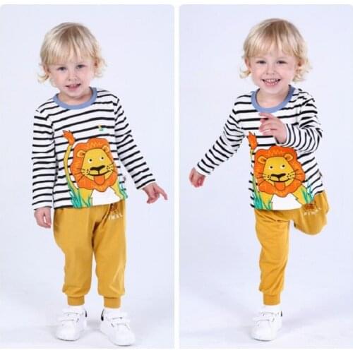 Baby Boy Clothes Outfit Girls Clothes Cotton Girl Clothing Sets Cartoon Long-Sleeved T-Shirt+Pants Infant Clothes 2pcs Suit