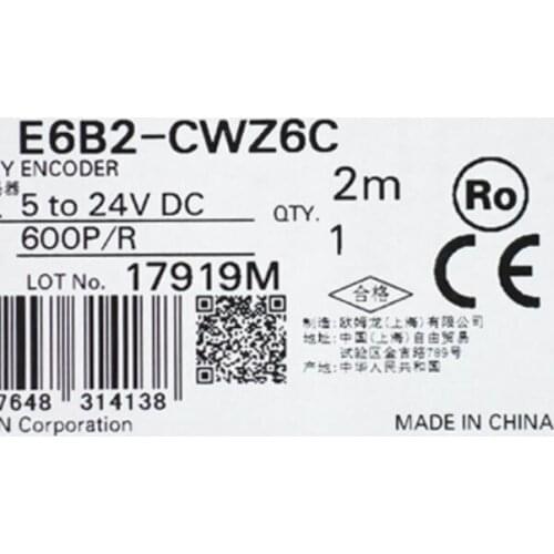 Omron genuine encoder E6B2-CWZ6C 360P/600P/1000P/2000/100P 500P/R E6B2-CWZ6C 360P E6B2-CWZ6C 600P E6B2-CWZ6C 1000 E6B2-CWZ6C