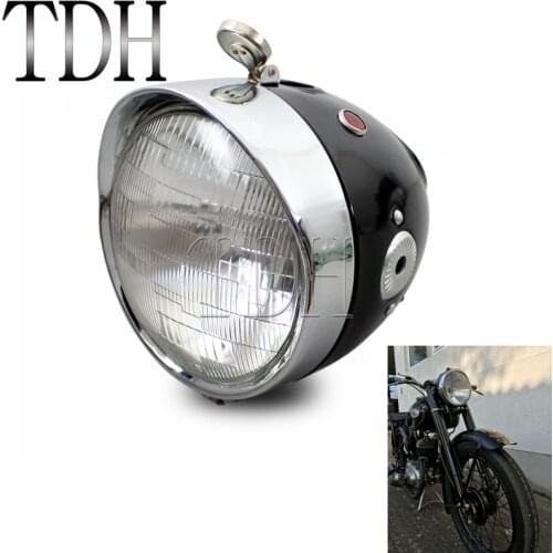 Motorcycle 7 inch Classic Retro Headlight Front Lamp For Zundapp DB BMW K750 KS750 M72 R12 R75 R51 R61 BW40 Dnepr Ural Sidecar