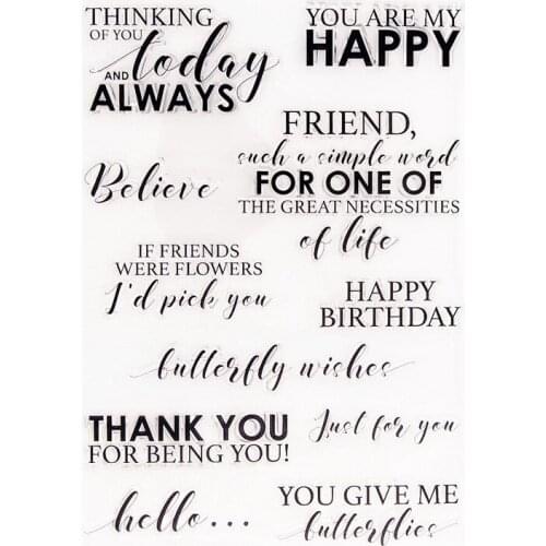 15x21cm Good Life Clear Stamps Transparent Seal Silicone Seal TPR Christmas Wedding Roller Stamps DIY Scrapbook Album Card