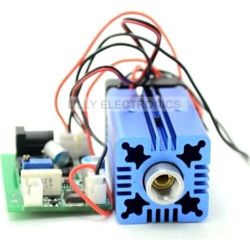 1.5W 445nm 447nm 450nm Blue Laser Dot Module 12V+ TTL+ Fan Cooling long time working