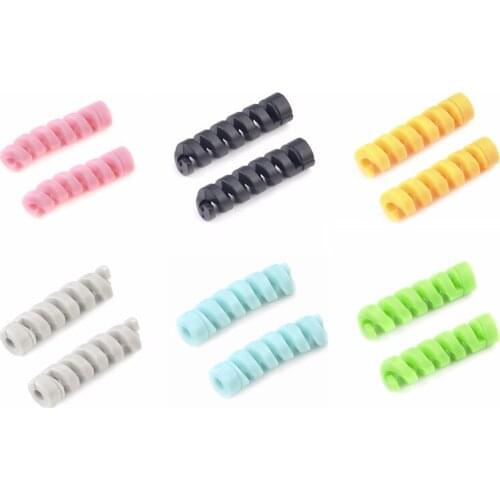 2pcs Universal Silicone USB Charger Data Cable Protector Saver Cover For Iphone Lightning Cables USB Charger Cable Cord Cover