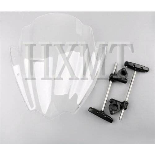 Universal Street Bike for Harley for Yamaha 7/8" & 1" Handlebar Mount Motorcycle MT 03 07 09 10 Windshield Windscreen Windscherm