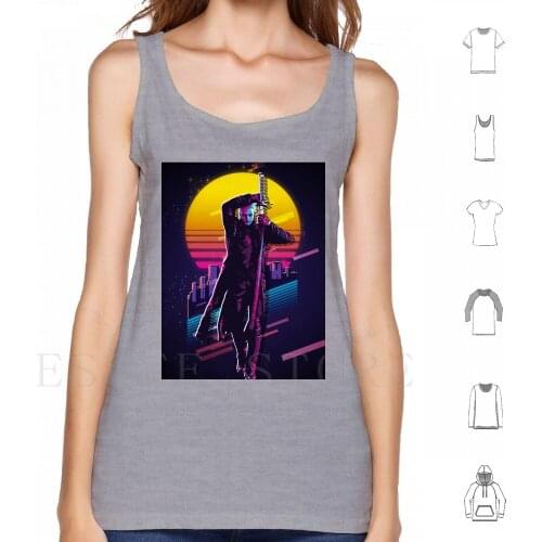 Vergil ( 80S Retro ) Tank Tops Vest Sleeveless Dante Vergil Dante Vergil Dmc Vergil Fanart Design Painting Dmc Fanart Dmc