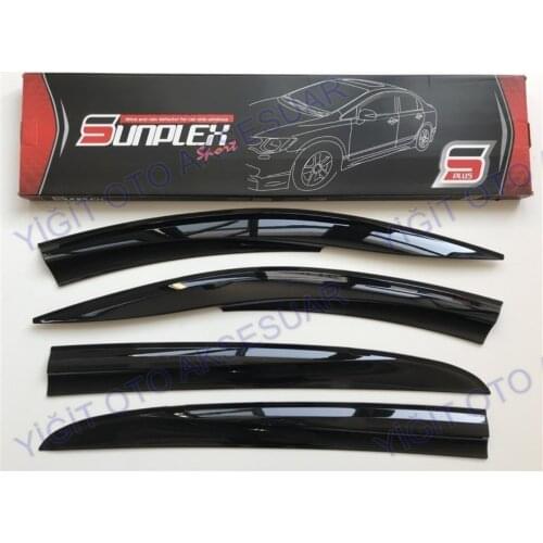 For RENAULT MEGANE 2 Rain Wind Deflector 2003-2008 Sunshade Curtains Car Windshield Auto Accessory Universal Spilitter Mud Flaps