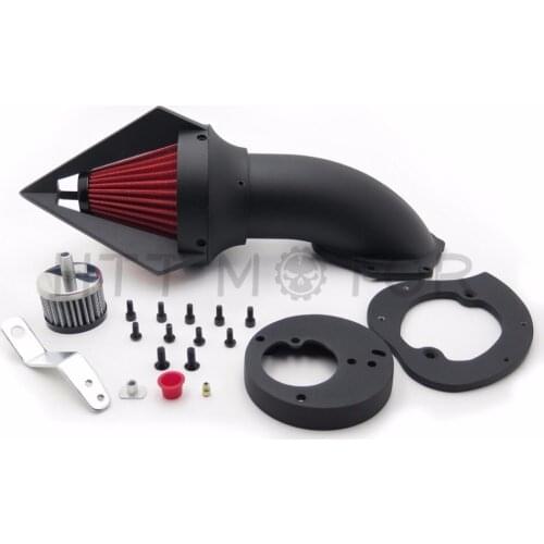 Aftermarket Motorcycle Parts Cone Spike Air Cleaner Intake For Honda VTX1300 VTX 1300 1986-2012 BLACK
