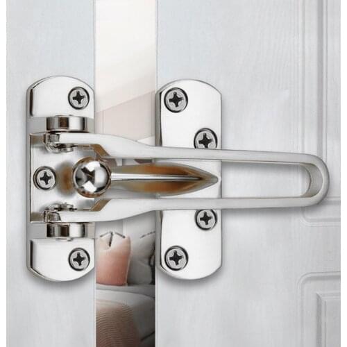 Alloy Hasp Latch Locks Door Chain Anti-theft Clasp Buckle Door Security Guard for Household Bedroom Protection