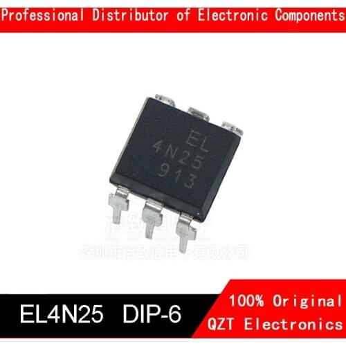 10PCS EL4N25 4N25 EL4N35 4N35 DIP