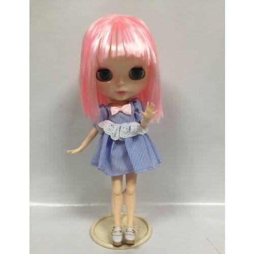 2017061666 joint body Nude blyth Doll,pink hair Factory doll,Suitable For DIY