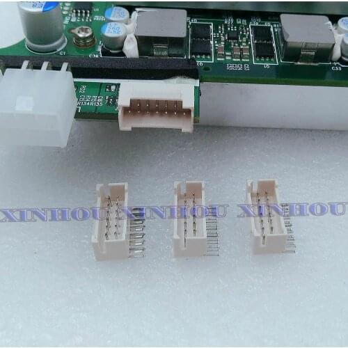 25Pcs BTC BCH LTC ZEC ETH DCR miner connector 2x7P male socket curved needle Suitable for Asic miner Innosilicon A9 T1 T2 T2T A4