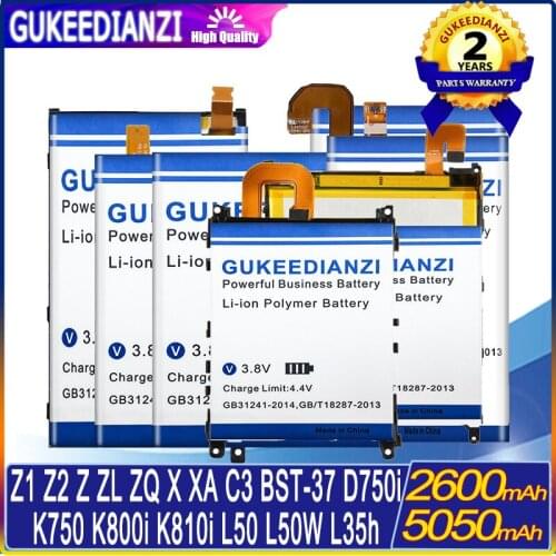 Battery LIS1502ERPC LIS1551ERPC D2302 D2203 For Sony Xperia Z1 Z2 C3 Z XA ZL/ZQ X BST-37 K750 D750i K800i K810i L50 L50W L35h