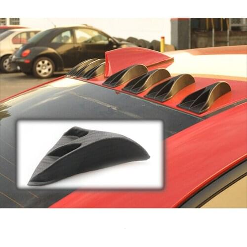 1Pc Car Racing Universally ABS Vortex Generator Car Roof Decorative accessories Trunk Shark Fin Spoiler Wings parts