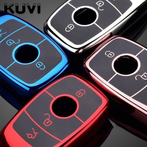 Car Soft Tpu Key Cover Case Shell for Mercedes Benz E Class E300 E400 E63 W213 S Class S450 S550e S560 S63 S65 Styling Female