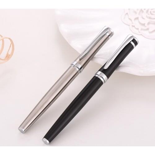Baoer Ink Pen Metal Luxury Metal Pen Fountain Pen Pluma Fuente Caneta Tinteiro Student Pen High Quality Office Gifts Dedicated