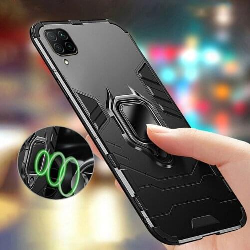 Armor Case for Huawei P40 Lite Case Shockproof Bumper Magnetic Ring Phone Holder Case for Huawei P40 P 40 Lite E Global Case