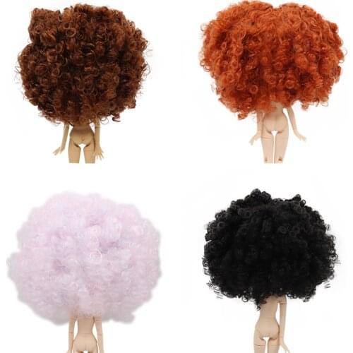 DBS blyth doll icy RBL scalp wigs for doll curly hair without bangs for DIY custom doll