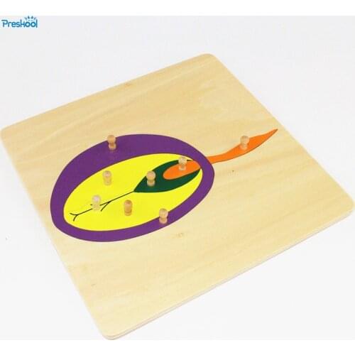 Baby Toy Kids Montessori Seed Puzzle Animal for Children Wood for Early Childhood Education Preschool Training Learning