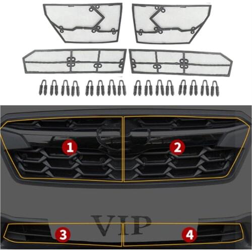 For Subaru XV 2018 2019 Steel Grille Insect Screening Mesh Front Grille Net Cover Protective Mesh Accessories