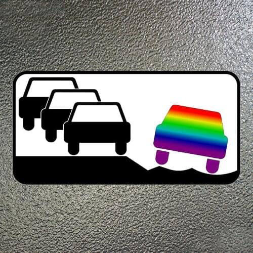 Hot Interesting Many Cars Colorful Car Sticker Motorcycle Decals KK Decal Vinyl Bumper Accessories PVC 17cm*8cm