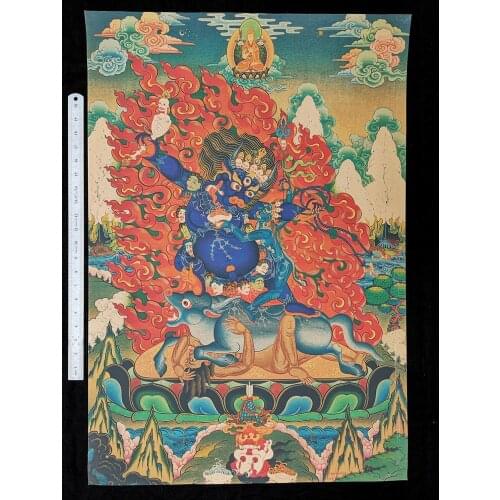YIZHU CULTUER ART COLLECTION VINTAGE DECORATION SACRED BUDDHIST BUDDHAS THANGKA PAINTINGS