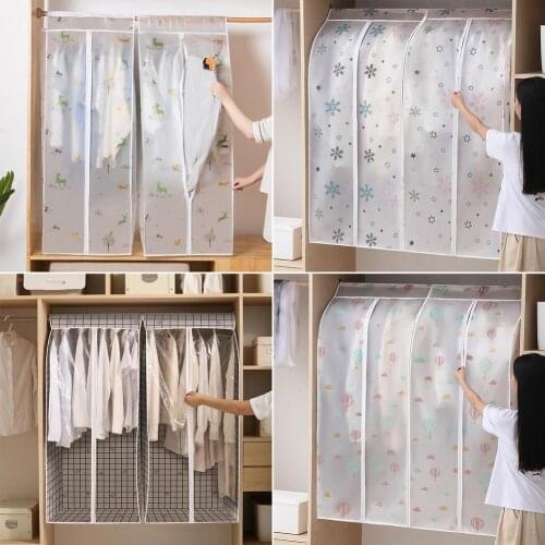 Hot Clothes Hanging Garment Dress Clothes Suit Coat Dust Cover Home Storage Bag Pouch Case Organizer Wardrobe Hanging Clothing