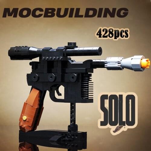 Moc17228 Millennium shockwave dl-44 building block pistol submachine gun model