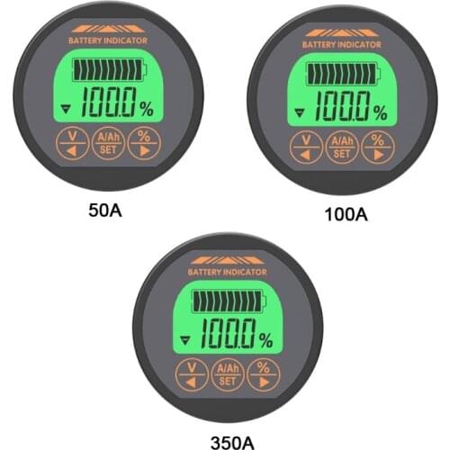 62KC Battery Monitor Tester Voltmeter Ammeter Car Auto Motorboat 50A 100A 350A TR16