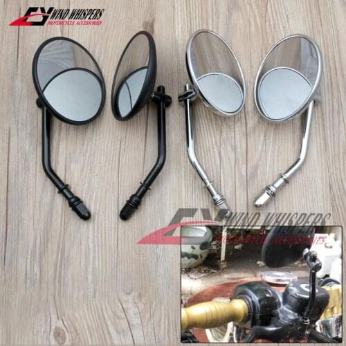 Cafe racer Motorcycle Rear View Mirrors For Harley Dyna Softail IRON sportster XL 883 1200 X48 72 Fat boy V-Rod Road King Glide