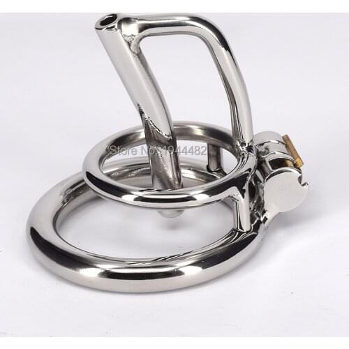 SODANDY Male Chastity Belt Steel Cock Cage Metal Chastity Device With Urethral Stretcher Catheter Dilator Fetish Penis Ring Lock