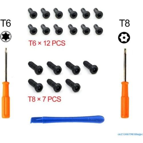 Repair Parts Tools Kit T8 T6 Screwdriver with Screws for -XBOX -ONE /S SlimOnes 97BF
