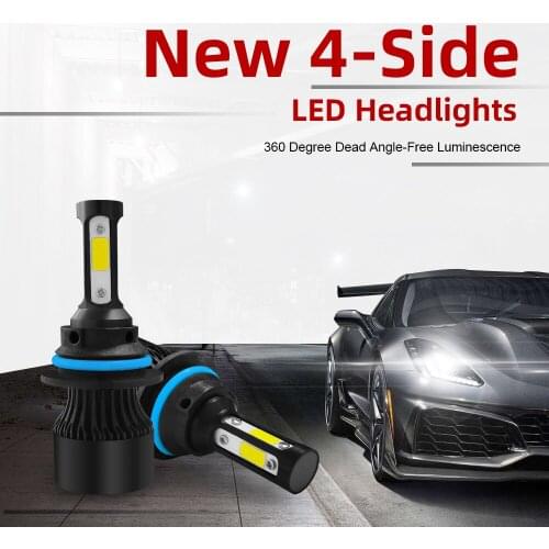 The latest cob with 6000K cold white LED chip(X7) 9004/HB1 9007/HB5 9005/HB3/H10 9006/HB4 H4/HB2/9003 H7 H8/H9/H11 H13/9008