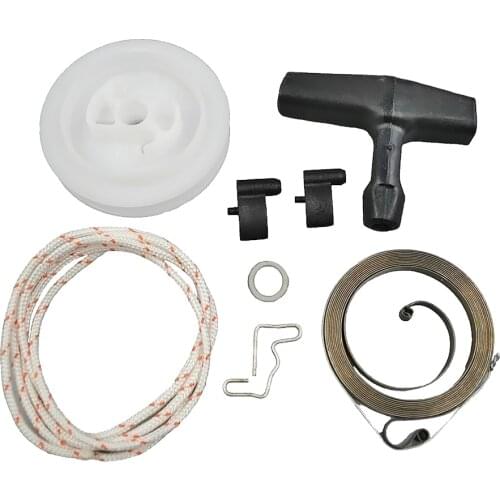 Starter Spring Pulley Pawl Starter Handle Starter Rope Rewind Spring for STIHL 029 MS290 # 1121 195 3400