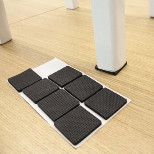 Rubber Table And Chair Pad Thickened Stool Pad Protective Cover Shock Absorption Mute Non-Slip Table And Chair Furniture Protect