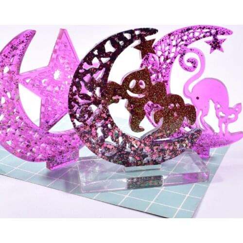 Crystal Epoxy Resin Mold Display Board Base Table Ornaments Silicone Mould DIY Crafts Jewelry Decorations Making Tool