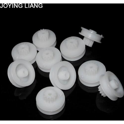 Pulley 15.5mm 122B Gear Module 0.5 12 Tooth Plastic Gear Belt Wheel Toy Fittings 15.5- 122B Pulley Gear 100pcs/lot